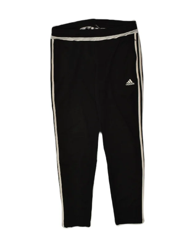 ADIDAS Womens Climacool Tracksuit Trousers UK 16-18 Large Black Polyester