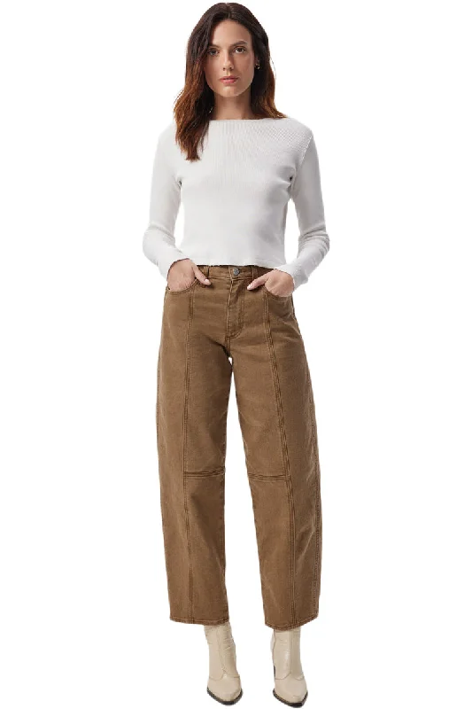 AMO Denim Wilma Pants in Toffee