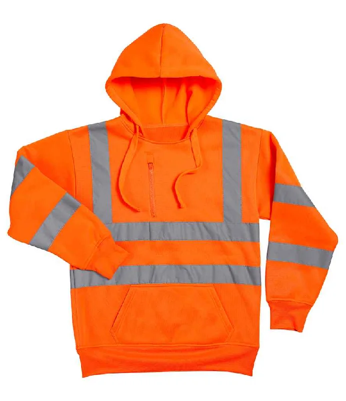 Warrior Hi-Vis Pull On Hoodie | Fluorescent Orange