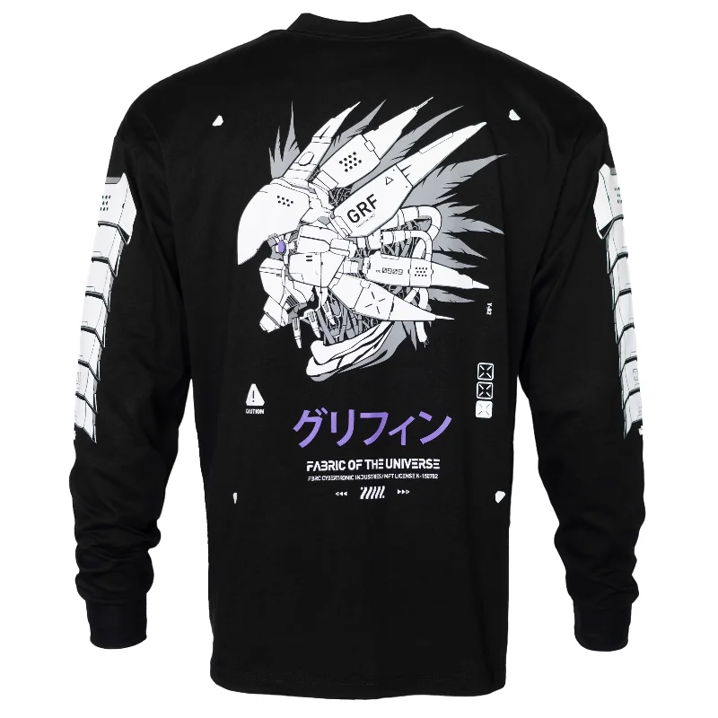 Griffin-0909 Black Long Sleeve T