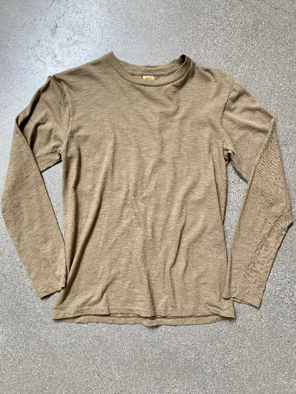 Velva Sheen Olive Regular Long Sleeve Tee