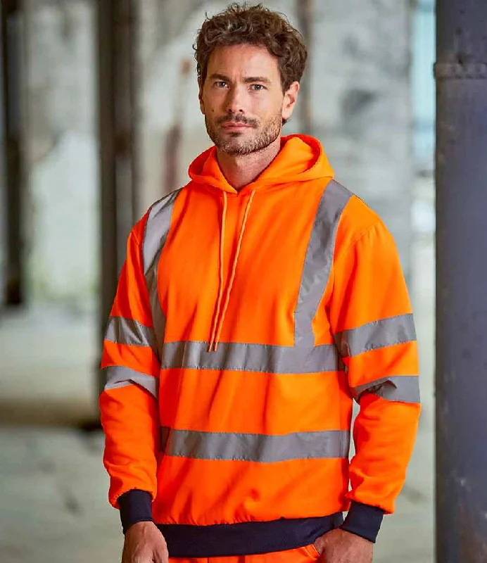 Pro RTX High Visibility Two Tone Hoodie | Orange/Navy