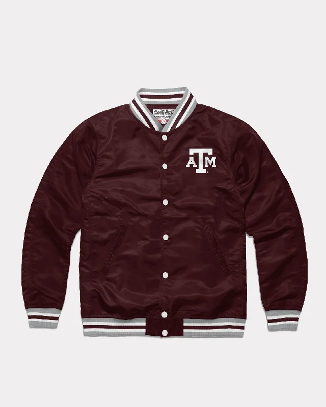 Texas A&M Aggies Script Maroon Varsity Jacket