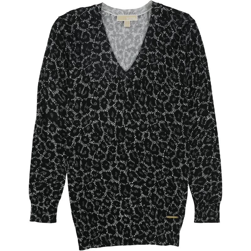 Michael Kors Womens Lace Weave Pullover Sweater, Black, Small