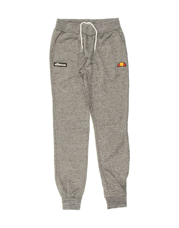 ELLESSE Womens Tracksuit Trousers Joggers US 4 Small Grey Polyester