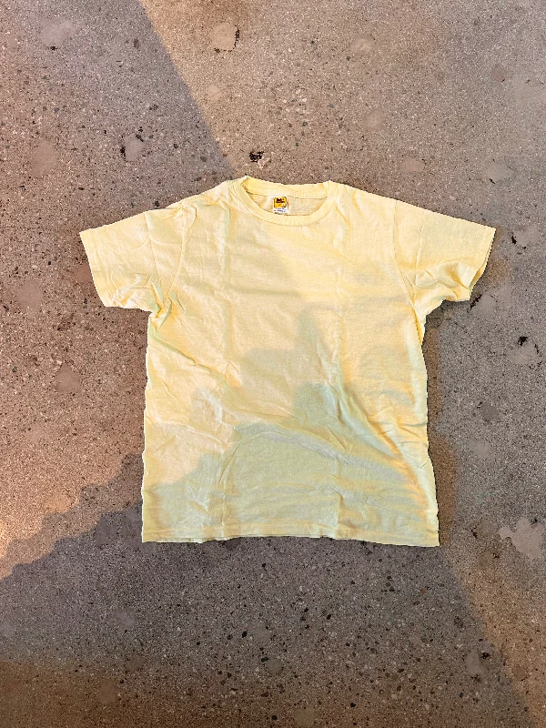 Velva Sheen Light Yellow Rolled T Shirt