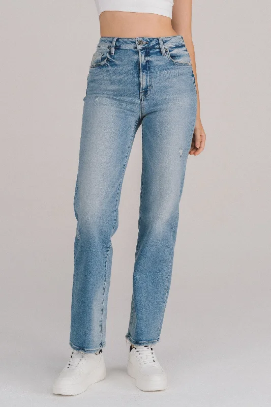 Hidden Jeans Tracey Light Wash Straight Leg