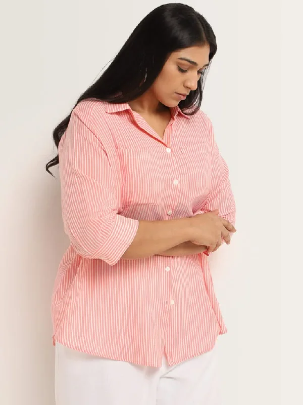 Gia Pink Striped Shirt