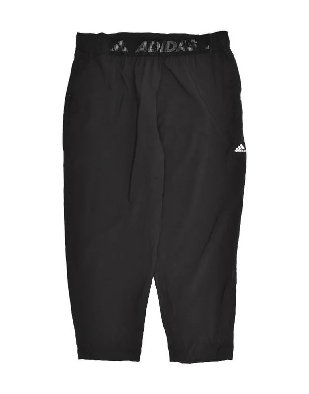 ADIDAS Womens Tracksuit Trousers UK 20- 22 XL Black Polyester