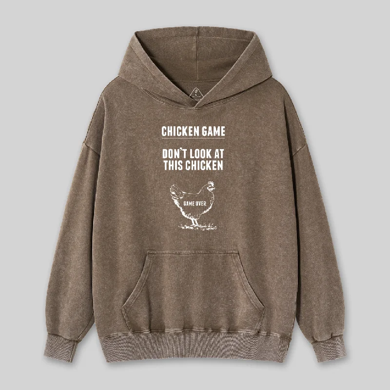 Chicken Game Nerd Washed Hoodie