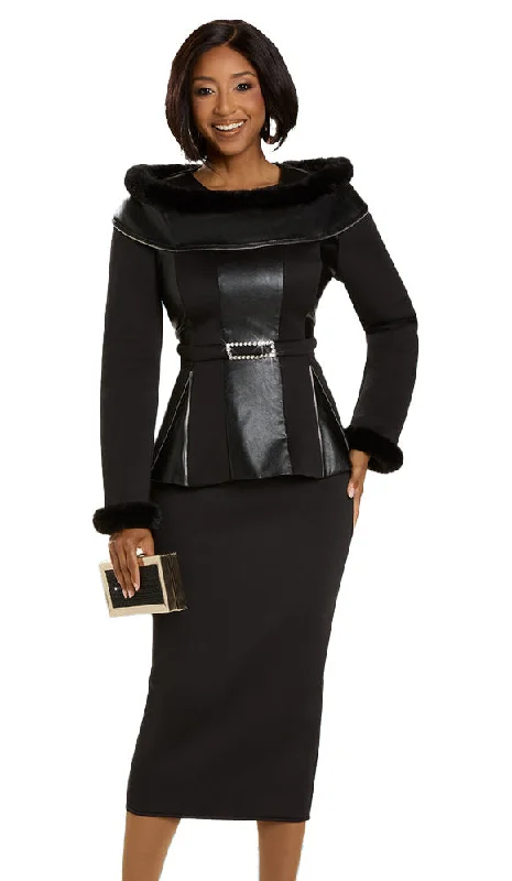 Donna Vinci Suit 12139-Black