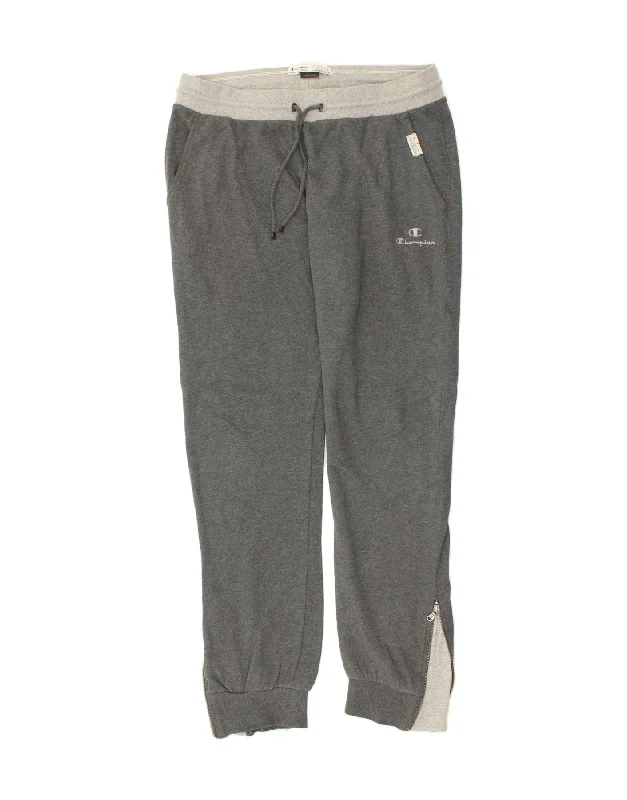 CHAMPION Womens Heritage Fit Tracksuit Trousers Joggers XL Grey