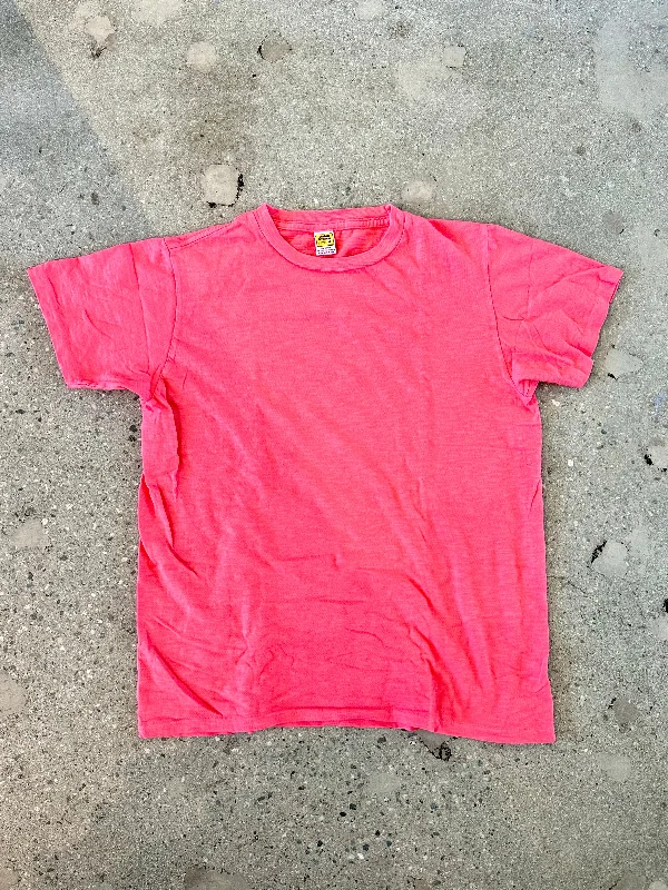 Velva Sheen Neon Pink Raspberry Rolled T-Shirt