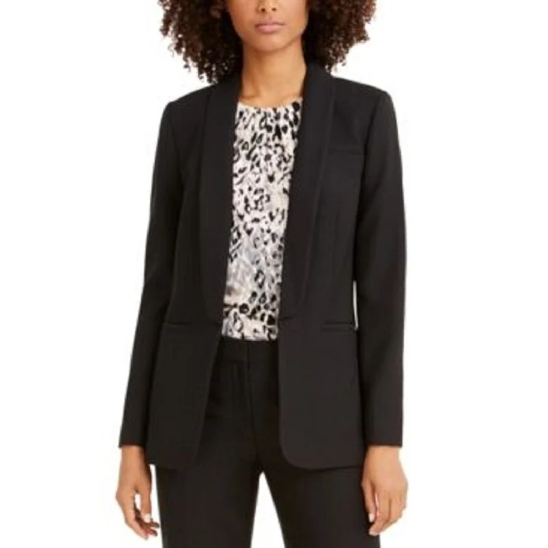 Calvin Klein Women's Parker Twill Blazer Black Size 6