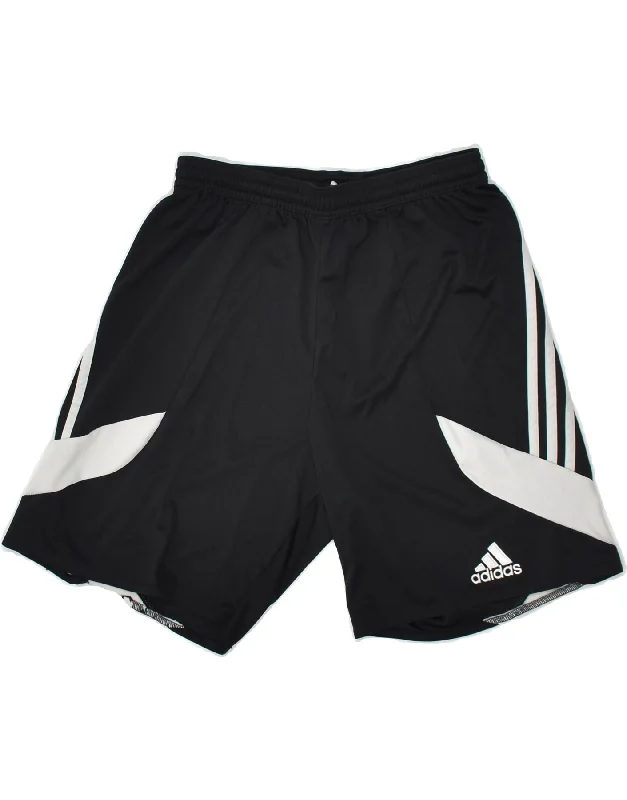 ADIDAS Womens Sport Shorts UK 10 Small Black Polyester