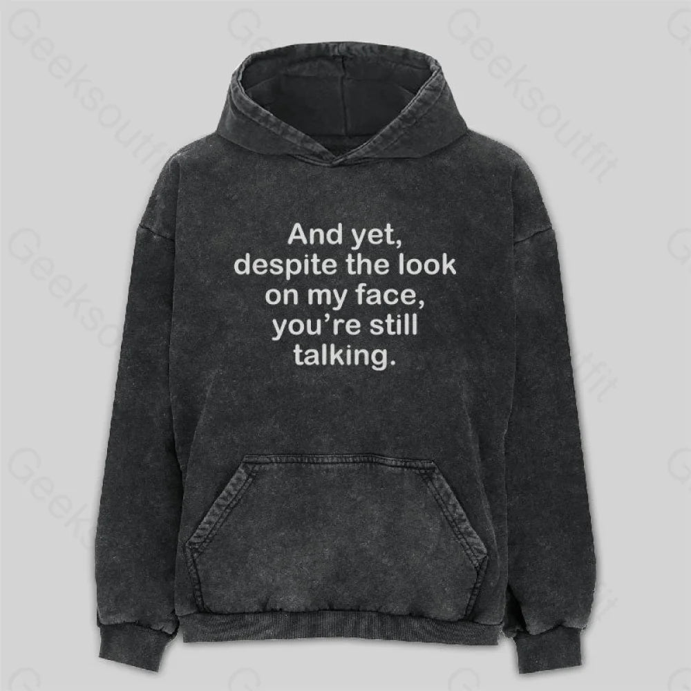 Funny Words Washed Hoodie