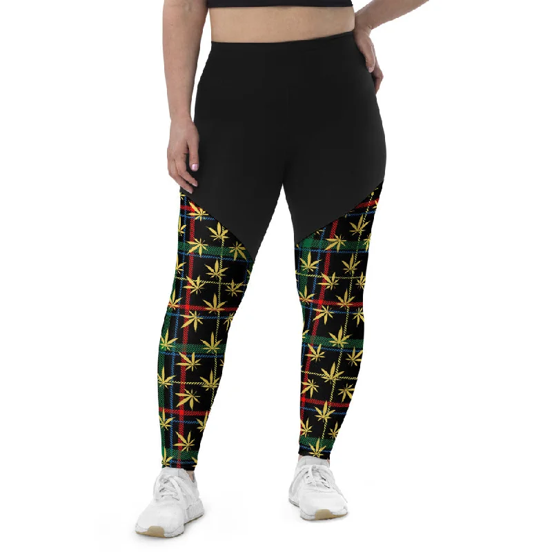 Plaid Sports Leggings