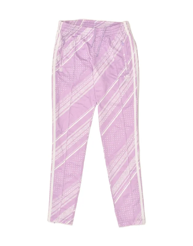 ADIDAS Womens Tracksuit Trousers UK 8 Small  Purple Polyester