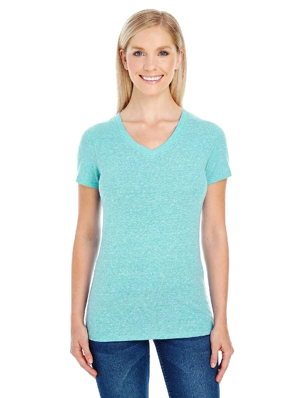 Threadfast Apparel Ladies Triblend Short Sleeve V-Neck Tee