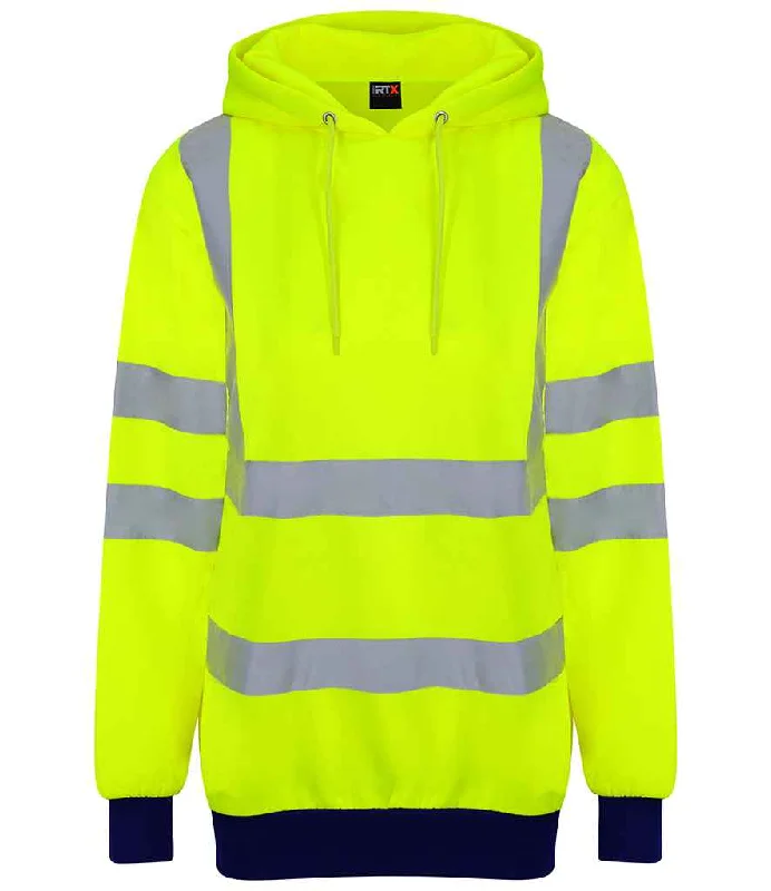 Pro RTX High Visibility Two Tone Hoodie | Yellow/Navy