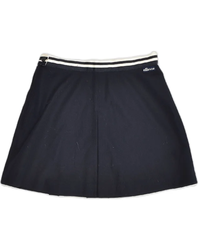 ELLESSE Womens Tennis Skirt IT 46 Large W27 Navy Blue Polyester