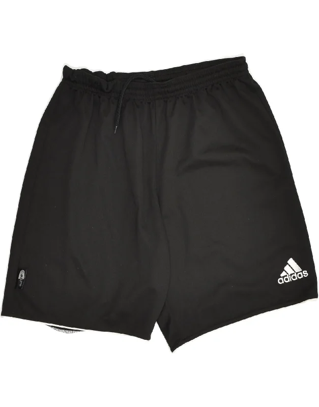 ADIDAS Womens Sport Shorts UK 8 Small Black Polyester