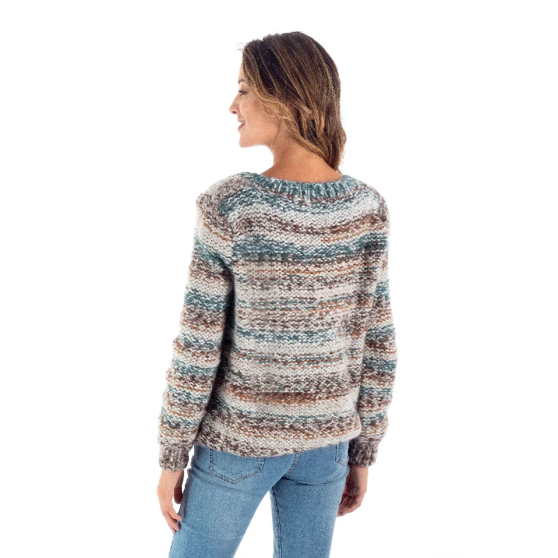 Novica Handmade Heathered Earth Blend Pullover