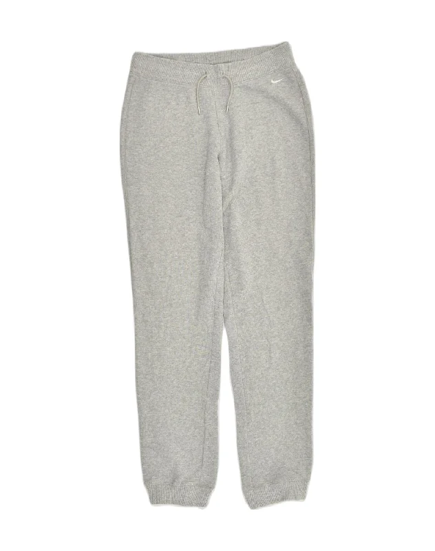 NIKE Womens Tracksuit Trousers Joggers UK 12 Medium Grey