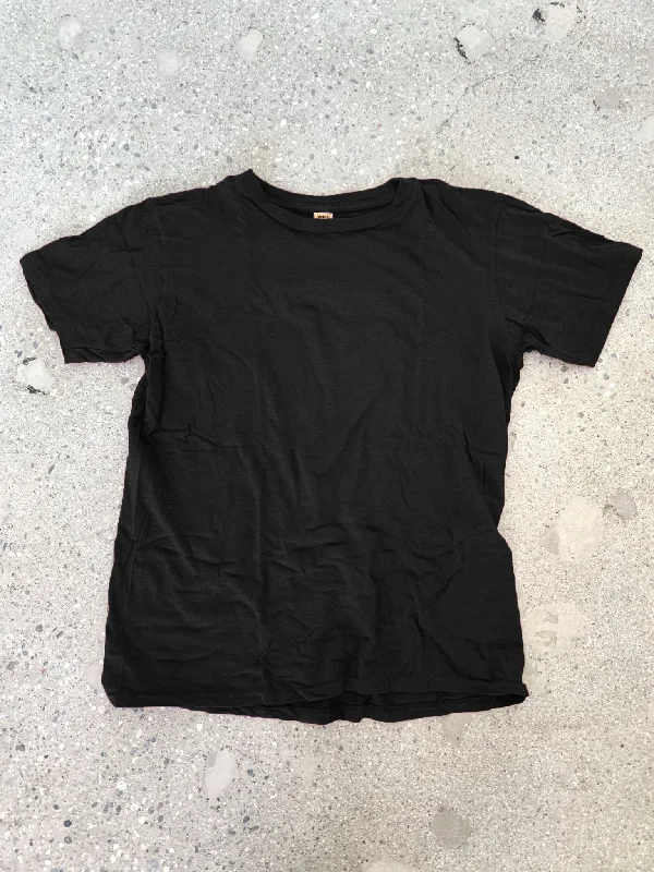 Velva Sheen Jet Black Rolled T-Shirt - Wittmore Exclusive