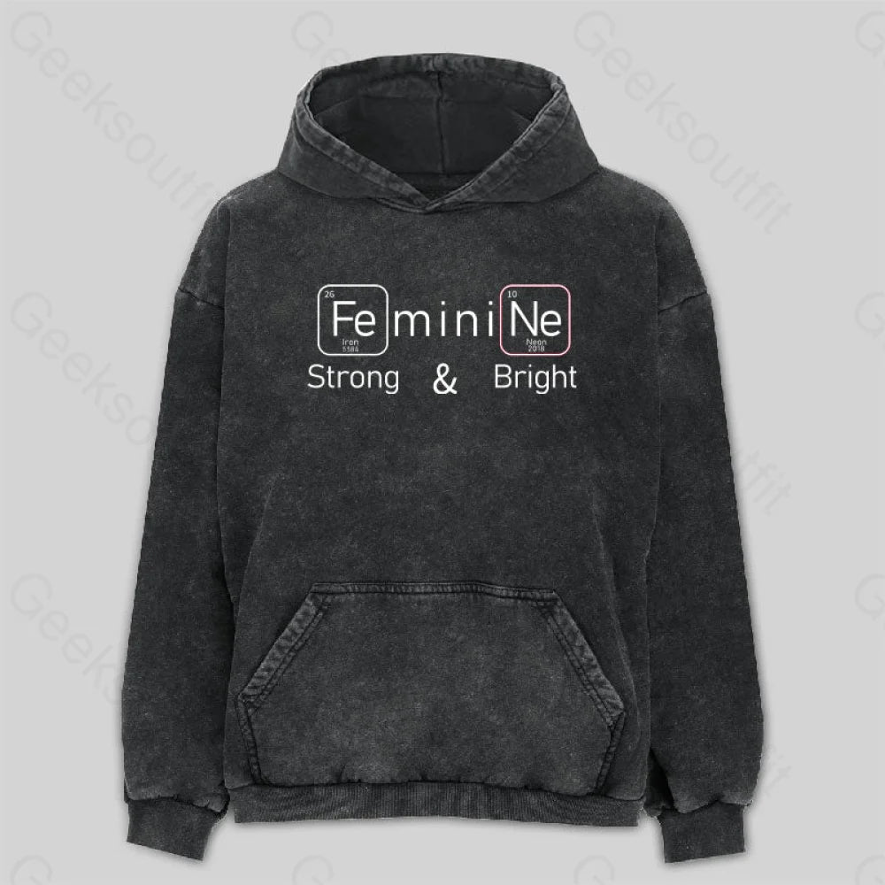 Strong and Bright Washed Hoodie