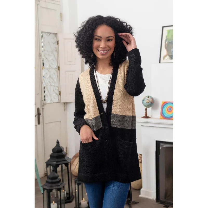 Novica Handmade Miraflores Cardigan Blend Cardigan Sweater