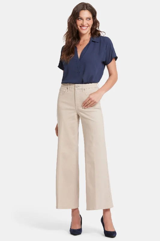 Mia Palazzo Ankle Jeans - Feather