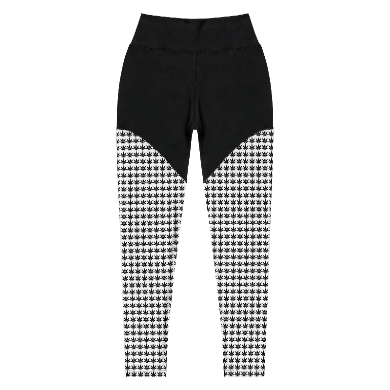 Black And White Sports Leggings