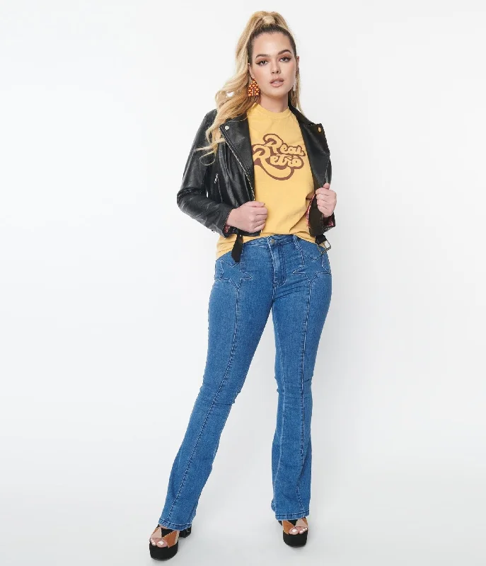 1970s Medium Denim Star Jeans