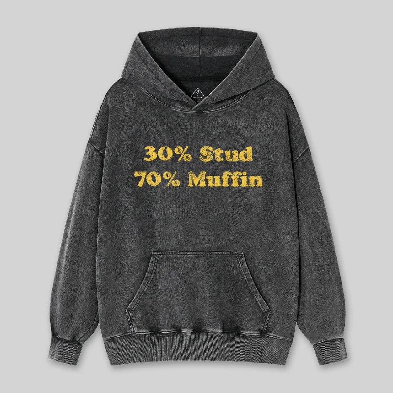 30 Stud 70 Muffin Washed Hoodie