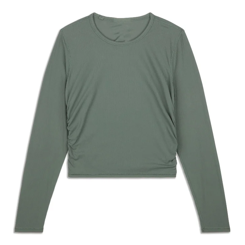 All It Takes Ribbed Long-Sleeve Shirt - Resale