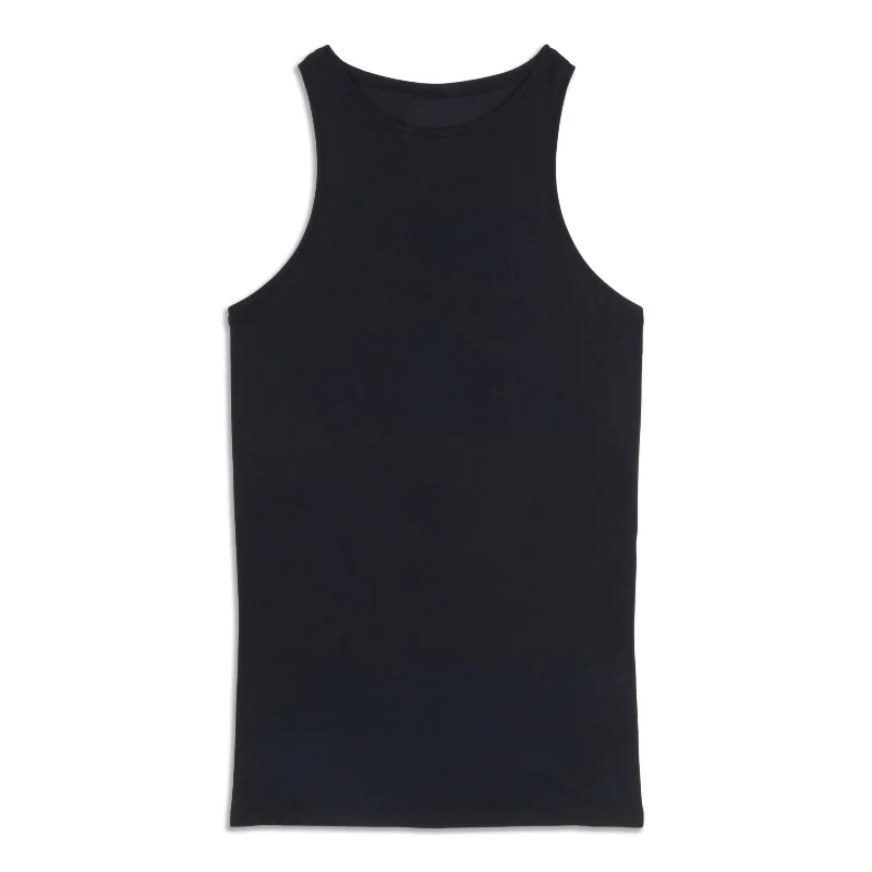 -Blend High-Neck Yoga Tank Top - Resale