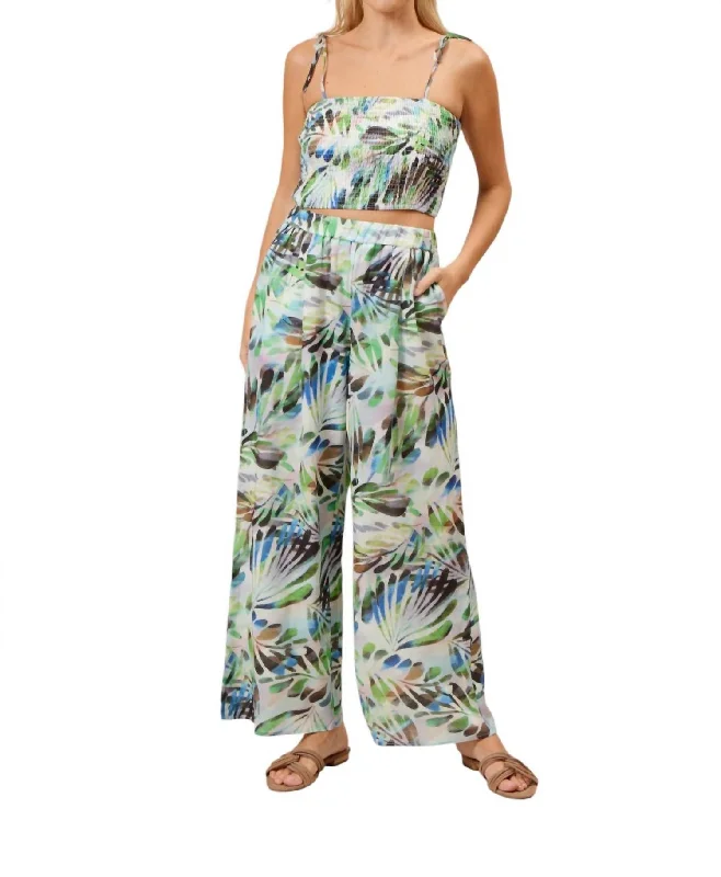 Heather Relaxed Pant In Multi