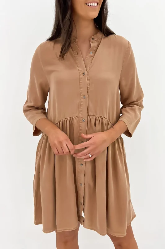 Willow Shirt Dress Tan